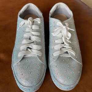 INC International Concepts Glittering White Sneakers